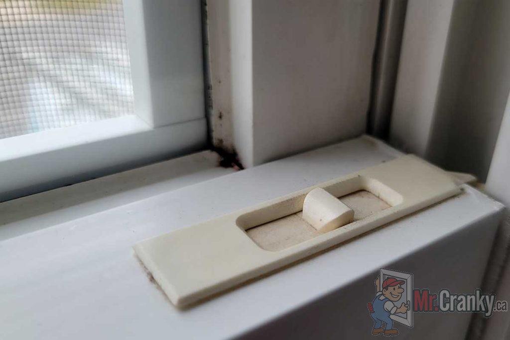 double hung window lock tab