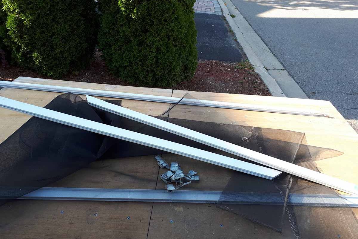 do you re-screen the door or buy a new screen door