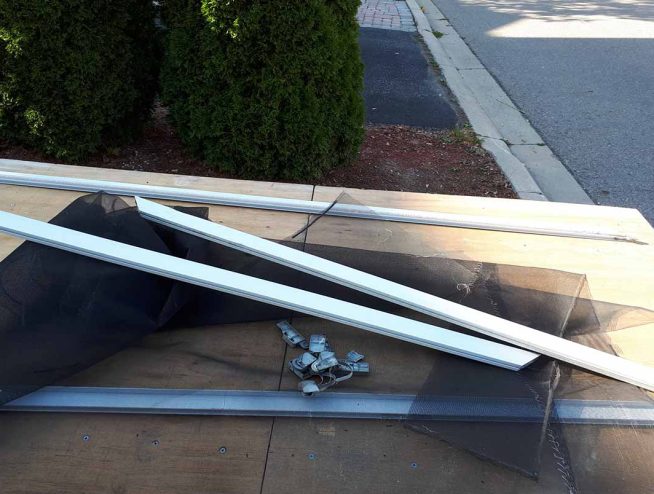 do you re-screen the door or buy a new screen door