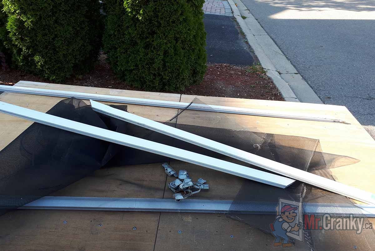 do you re-screen the door or buy a new screen door